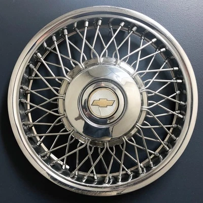 ONE 1986 - 1989 雪佛兰名人 # 3167 14 英寸钢丝车轮盖通用 # 10091785 二手 — 第 1/4 张图片