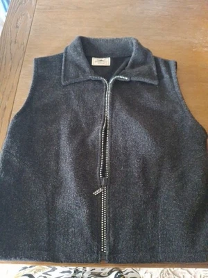 Chaleco Negro Montaña Exterior Para Mujer con Cremallera Gris Talla L Acento Joya Cálido ¡Bonito! Foto 1 de 4