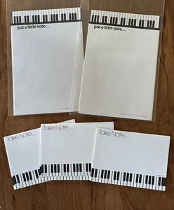 Vintage Piano Keys Writing Paper Sheets Decorated Stationery - Picture 1 of 5