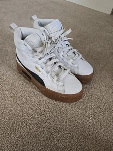 Zapatillas deportivas Puma Mayze Mid Platform 381170-03 para mujer blancas talla 8 - Imagen 1 de 9