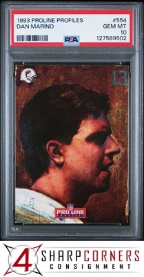 1993 PRO LINE PROFILES #554 DAN MARINO HOF PSA 10 - Image 1 of 2