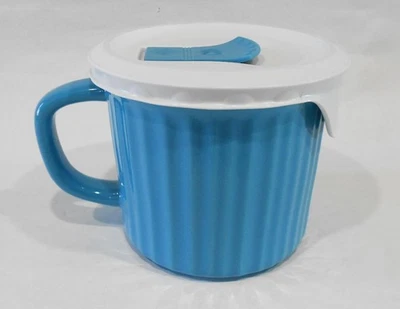 ❤️ CORNINGWARE 20-oz Soup MEAL MUG French Stoneware Pop In Vent Lid U-Pick Color - Image 1 of 4