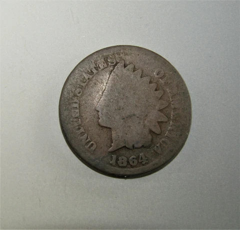1864 L Indian head Cent Repunched date RPD-003 Snow-3 FND-003 Cover