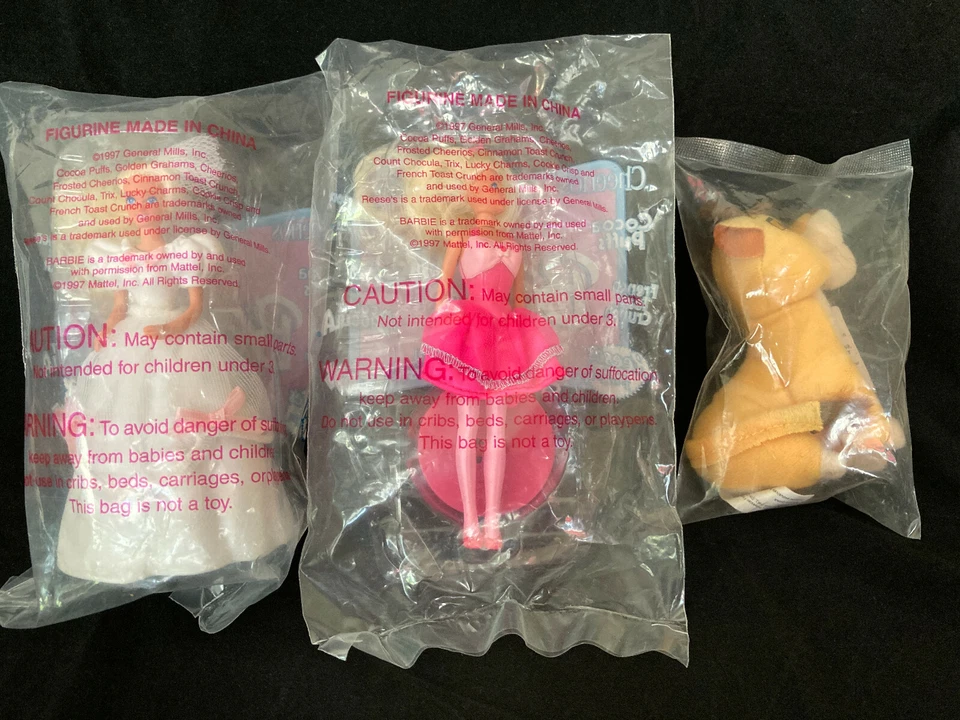 Juego De Colección De Tres Barbies De Cereales Y Simba Nuevo En Embalaje Foto 1 de 4