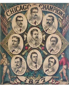 1877 CHICAGO WHITE STOCKINGS (Orphans Cubs) 8x10 Commemorative 1876 Season Photo - Picture 1 of 1