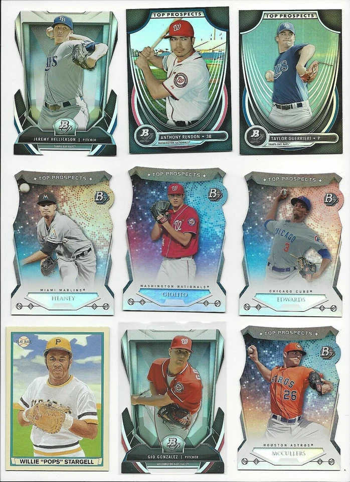 C.J. EDWARDS  CUBS RC 2014 BOWMAN PLATINUM TOP PROSPECTS DIE-CUT #TP-CE - Image 1 of 1