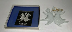 DE COLECCIÓN 1971 HAVILAND PORCELANA BLANCA ADORNO NAVIDAD En Caja Original - Imagen 1 de 8