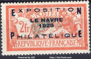 FRANCE CONGRES DU HAVRE N° 257A NEUF * AVEC CHARNIERE SIGNÉ CALVES - Picture 1 of 2