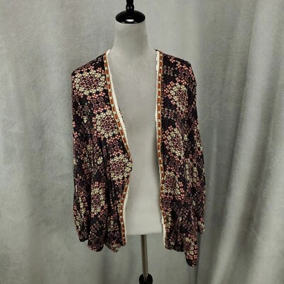 Capa Kimono Umgee 1XL 2XL Chal Boho Geométrico Ligero Abierto Foto 1 de 4