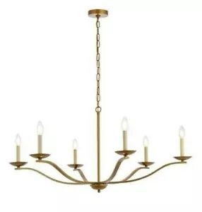 Large Rustic Iron Farmhouse Chandelier Foyer Entryway Dining Room Light Fixtures - Picture 1 of 8