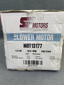 SERVICE FIRST OEM Trane BLOWER MOTOR 1/4 HP- 208/230V MOT13177 NEW IN BOX - Picture 1 of 2