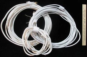 Radio Shack Coaxial Cable White RG-59U  3 Pcs 93 ft plus Bonus Adaptor - Picture 1 of 6