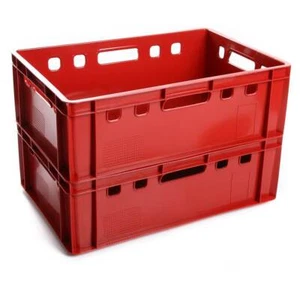 2x Fleischerkiste Fleischkiste Eurofleischerkiste E2 Stapelkiste Kiste Rot - Bild 1 von 1
