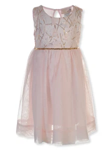 Duchess Girls' 3D Illusion Dress Color: blush Size: 3t - Picture 1 of 4