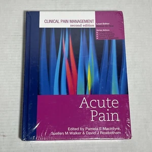 Clinical Pain Management 2nd Edition Acute Pain by Rice & Macintyre New Sealed - Foto 1 di 5