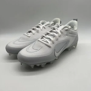 Nike Alpha Huarache 8 Pro Lacrosse Football Cleats White CW4439-110 Men Sz 11.5 - Picture 1 of 6
