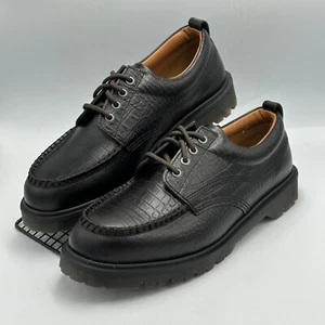 Dr. Martens Lowell Cocodrilo Analino Cuero Sin usar, en caja, Zapatos Premium Marrón UK12 - Imagen 1 de 8