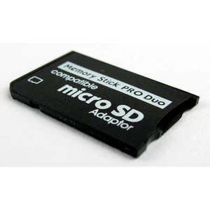 Memory Stick Pro Duo Adapter Micro SD SDHC TF Card Reader Converter Camera PSP - Picture 1 of 4