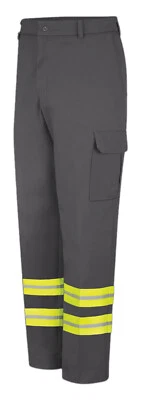 Pantalones de trabajo Red Kap reflectantes bolsillo de carga seguridad alta visibilidad uniforme industrial Foto 1 de 4