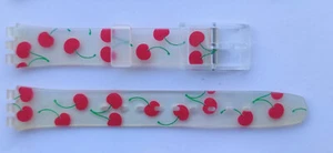 SWATCH STRAP X LADY CHEEKY CHERRY - LK203 - 2002 - NEW - CINTURINO - NUOVO - Imagen 1 de 1
