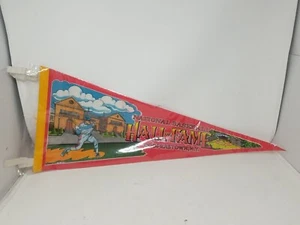 Vintage Baseball Hall of Fame PENNANT Cooperstown NY NEW YORK Made In USA z - Picture 1 of 4