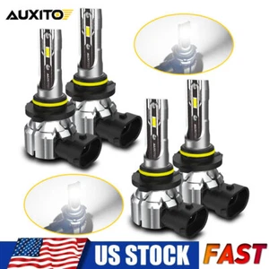 LED Headlights 9005 High Beam H11 Low Beam Bulbs Super Bright 6500K Xenon White - Picture 1 of 13