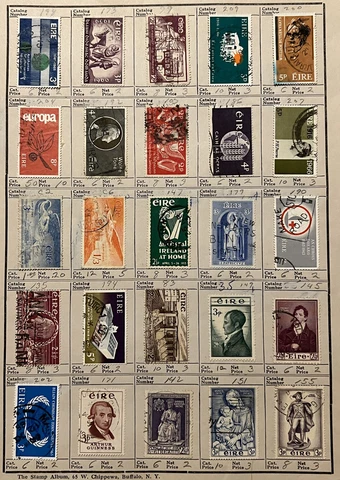 AMAZING LOT OF IRELAND STAMPS, ALL DIFFERENT, GREAT GIFT FOR GRANDFATHER Cover