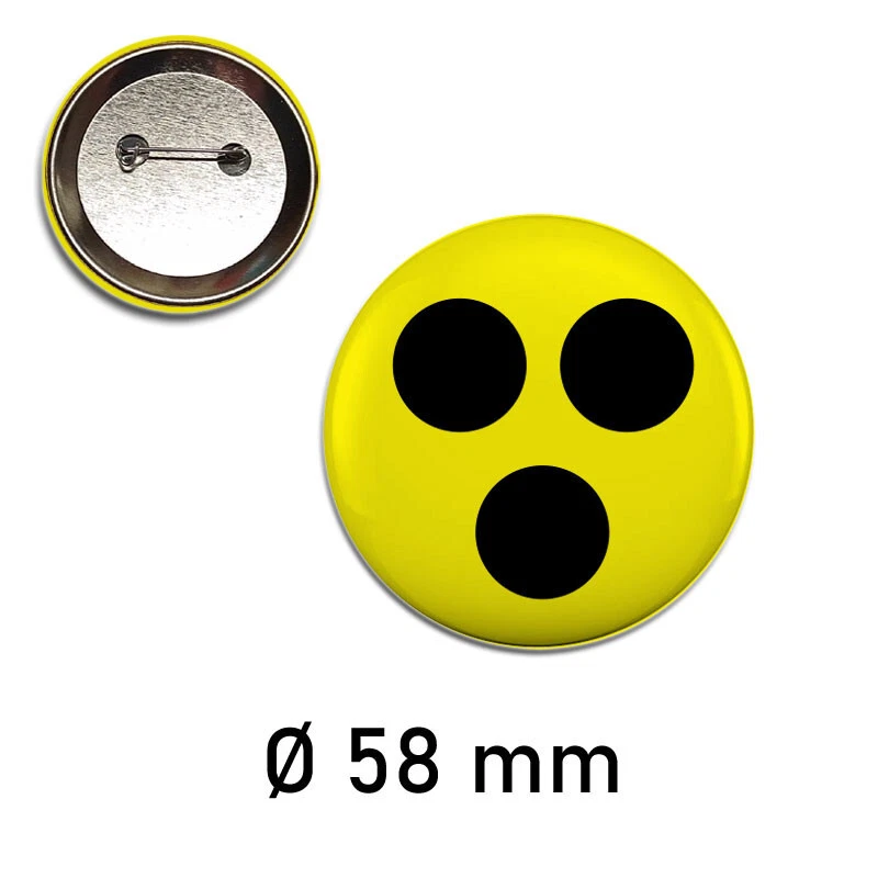 Blindenplakette, Blindenabzeichen, Blindenbutton, Anstecknadel 58mm Badge Pin - Bild 1 von 1
