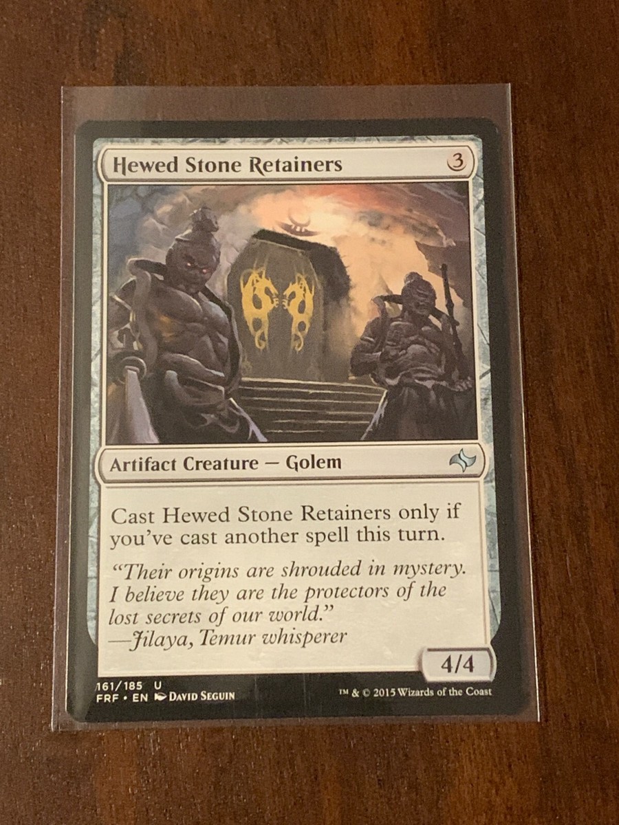 Hewed Stone Retainers 4x FOIL FRF MTG Fate Reforged Uncommon NM artifact Hewed Stone Retainers 4x FOIL FRF MTG Fate Reforged Uncommon NM artifact