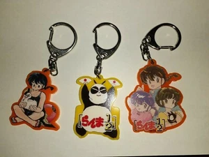 Ranma 1/2 key chain set 3 Akane Genma P chan rare Japan anime hobby z - Picture 1 of 8