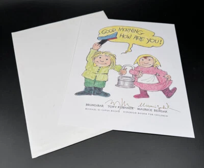 Maurice Sendak Tony Kushner SIGNED AUTOGRAPHED Brundibar 9x12 Print LE 100 MINT - Image 1 of 3