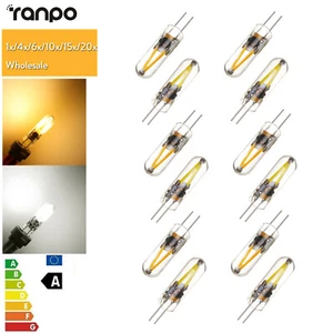 Mini G4 Led Light Bulbs Ac Dc 12V Lamp Bombillas Filament Lamps Clear Glass 3W - Picture 1 of 13