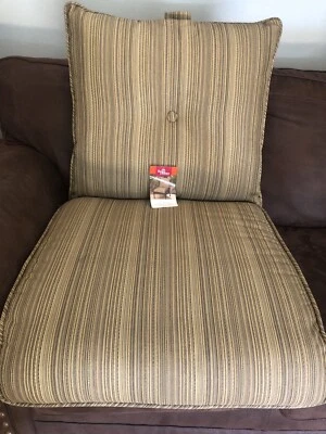 Better Homes & Garden Outdoors Plush Chair Cushions 2pc 24x24x4Deep  Seating - Image 1 of 4