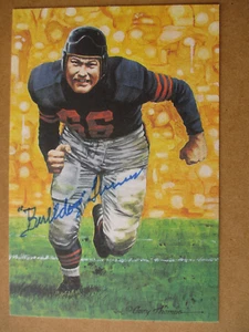Arte Goal Line 1991 CLYDE 'BULLDOG' TURNER FIRMADO AUTOMÁTICO 3102/5000 Chicago Bears - Imagen 1 de 2