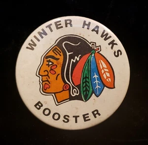 Portland Winter Hawks Booster 2 1/4" Pin Pinback Button - Picture 1 of 2