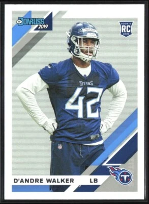 2019 Donruss #291 D'Andre Walker RC Tennessee Titans - Image 1 of 2
