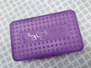Vintage 1990s Spacemaker PURPLE Pencil Box Plastic Storage Case - Picture 1 of 6