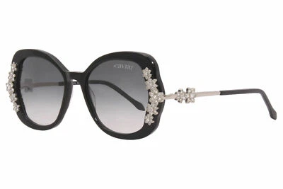 Caviar Sunglasses 4897 C24 Black Frame/ Grey Lens Clear Crystal Authentic Italy - Image 1 of 4