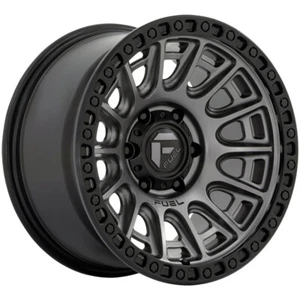 17x8.5 +30 Fuel 1PC D835 Cycle 5x130 Matte Gunmetal Black Ring Wheels (Set of 4) - Picture 1 of 1