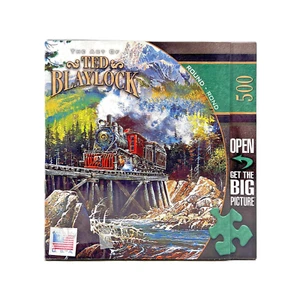 PUZ085-Puzzle '71 Movin Through' Rompecabezas Tren Redondo 500 Piezas - Imagen 1 de 4