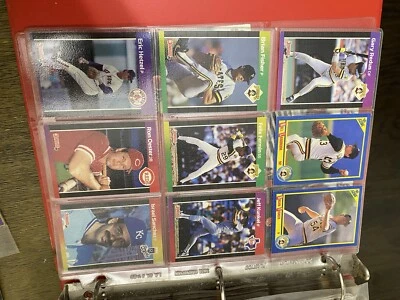 Lote de tarjetas coleccionables de béisbol Fleer Topps Donruss Score Bowman 1989 1990 1991 1992 Foto 1 de 4