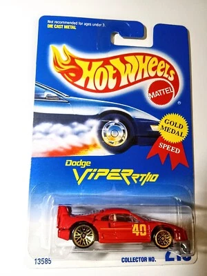 Hot Wheels 1992 error (F40 Ferrari) rojo con ruedas de encaje dorado - coleccionista #69 Foto 1 de 2