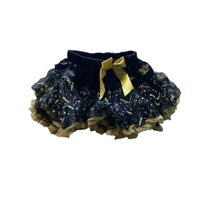 Disney Parks Star Wars Girls Tutu Skirt Youth Small NWT  Black Yellow Mesh Tulle - Picture 1 of 9