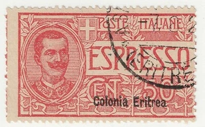 1907 Colonie italiane (Eritrea) - 25 cent. espresso Regno soprastampato usato - Picture 1 of 1