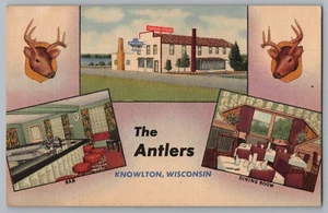 Postcard The Antlers, Knowlton, Wisconsin - Picture 1 of 2
