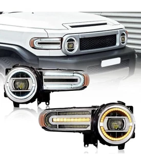 Front Headlights Right And Left for Toyota FJ Cruiser 2007-2021 LED - Picture 1 of 22