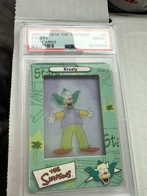 2000 Artbox The Simpsons FilmCardz Krusty the Clown #8 PSA 8 - Image 1 of 2