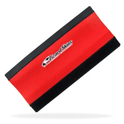 LIZARD SKINS SUPER JUMBO CHAINSTAY PROTECTOR SIZE L 128x245mm RED/LIME GREEN NEW - Image 1 of 2