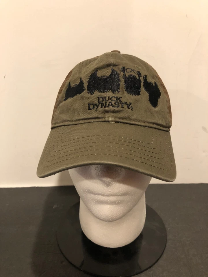 Duck Commander Duck Dynasty Distressed Green Olive Hat Cap Adjustable Strap - Image 1 of 4