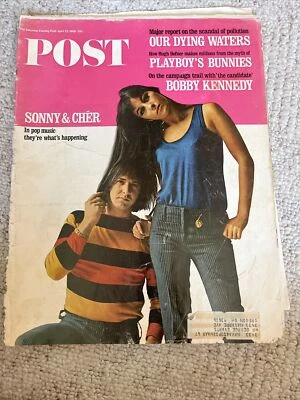 SATURDAY EVENING POST,1966 APRIL 23,SONNY & CHER Cover Foto 1 de 4